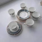 Elizabethian china bone,England нов сет 18 части кафе /чай и торта 00013