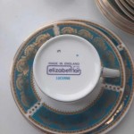 Elizabethian china bone,England нов сет 18 части кафе /чай и торта 00013