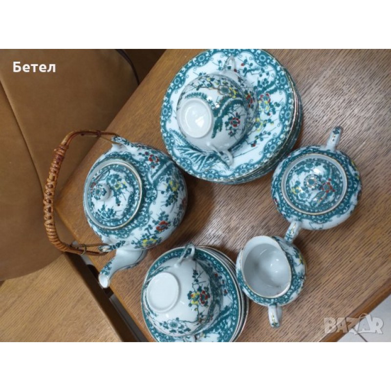 Japan fine bone antique porcelain 20 parts 24 к gold 00041 Japan fine bone antique porcelain 20 parts 24 к gold 00041