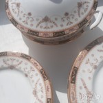 Elizabethan костен ръчно рисуван порцелан,Англия сервиз за хранене 20 ч.